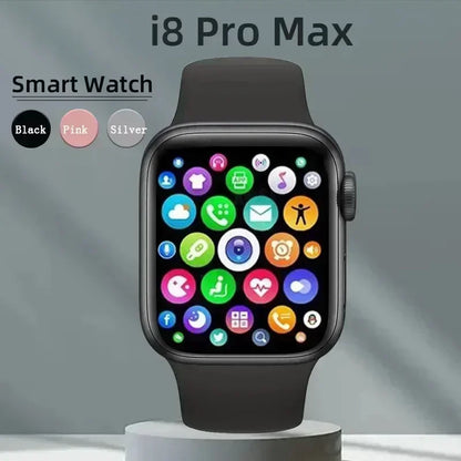 I8 Pro Max Smart Watch - Your Personal Health Trainer in 2023 -Heart Rate Tracker, Sleep Monitor, Call Reminder, Bluetooth Music [SWH]