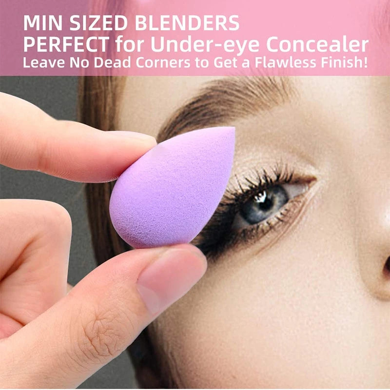 6Pcs Mini Makeup Sponge Powder Puff Beauty Sponge for Makeup Concealer Liquid Foundation Face Cosmetic Puff Make Up Sponge [CSM]