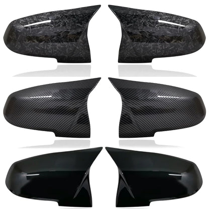 2 pieces Rearview Mirror Cover Cap Carbon Black for BMW Series 1 2 3 4 X M 220i 328i 420i F20 F21 F22 F23 F30 F32 F33 F36 X1 [BDK]