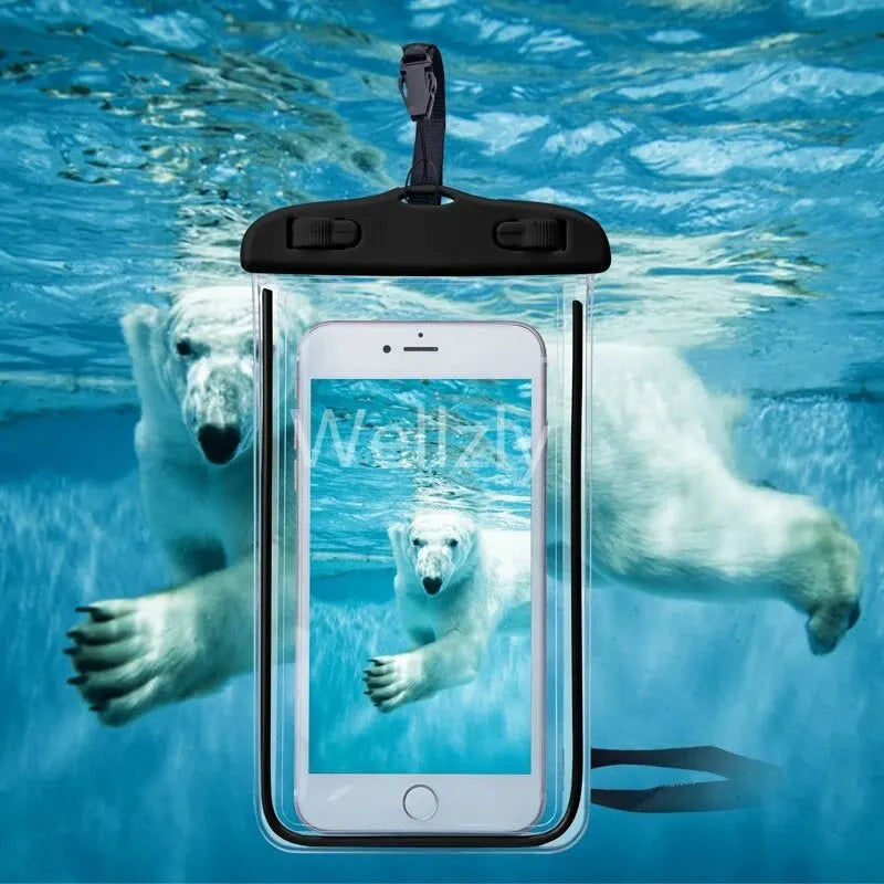 Waterproof Phone Case Swimming Water Proof Bag Universal Underwater Phone Protector Pouch PV Cover for iPhone 12 Pro Xs Max XR X [PHC]