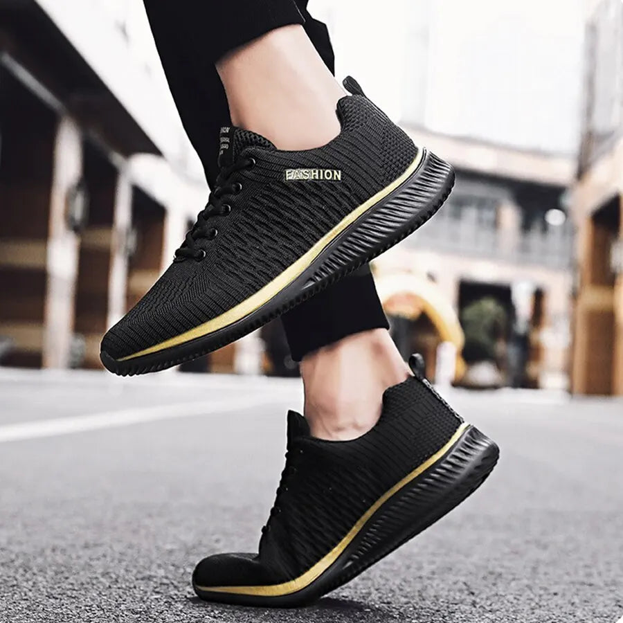 Men Running Walking Knit Shoes Women Fashion Casual Sneakers Breathable Sport Athletic Gym Lightweight [SHO]