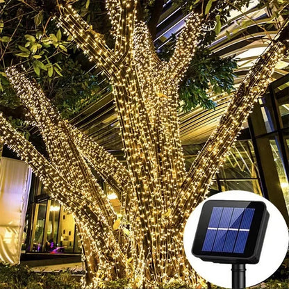 1Pack Solar String Light Fairy Garden Waterproof Outdoor Lamp 6V Garland For Christmas Xmas Holiday Party Home Decoration [SLG]