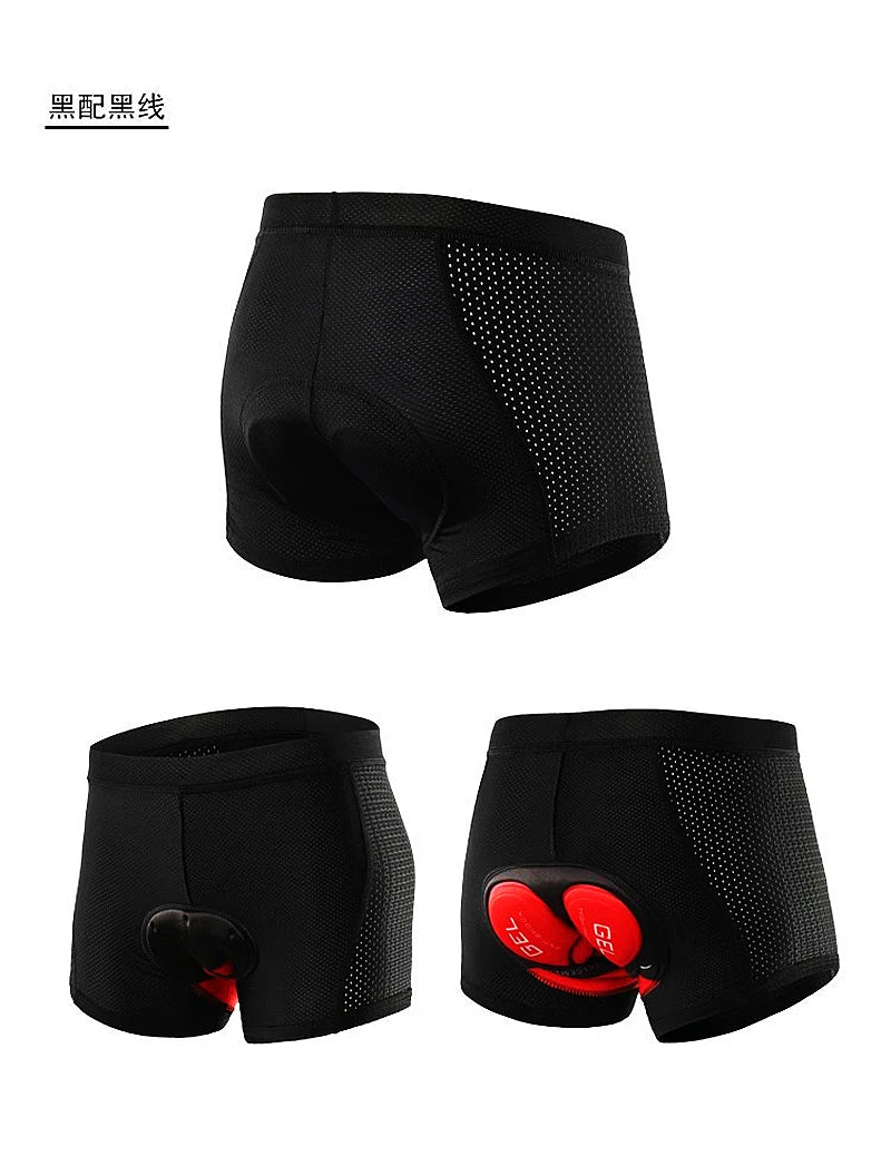 Fualrny Breathable Cycling Shorts Cycling Underwear 5D Gel Pad Shockproof Bicycle Underpant MTB Road Bike Underwear Man Shorts [CYC]