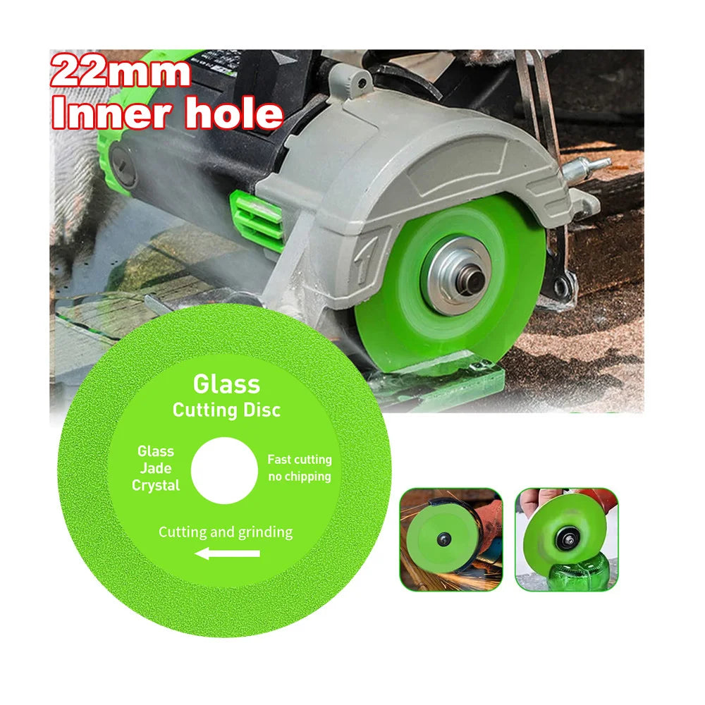 22mm Inner hole Glass Cutting Disc Diamond Marble Saw Blade Ceramic Tile Jade Special Polishing Cutting Blade Sharp Brazing [TPT]