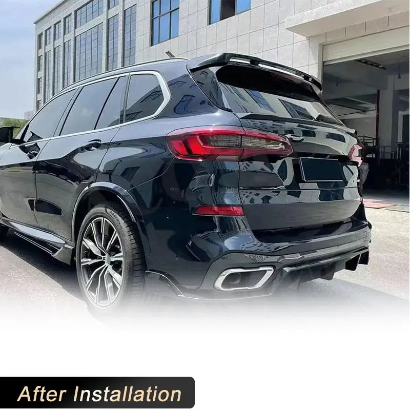 ABS Gloss Black Car Rear Trunk Middle Spoiler Wings For BMW X5 G05 LCI M Sport 2024 Auto Rear Boot Lid Wing Lip Body Kits [BDK]