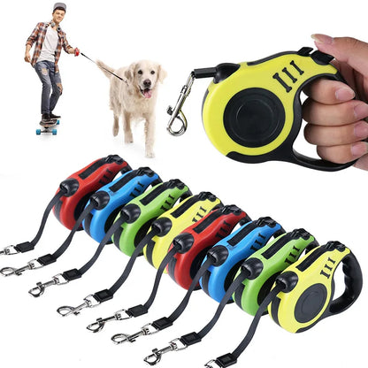 3 Meters 5 Meters Retractable Dog Leash Pet Leash Traction Rope Belt Automatic Flexible Leash For Small Medium Large Dog Product [PET]