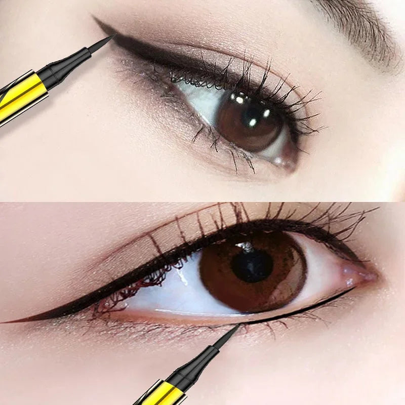 Black Liquid Eyeliner Waterproof Long Lasting Eye Liner Pencil Quick Drying Not Bloom Natural Eyeliner Liquid Pen Cosmetic Tools [CSM]