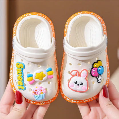Children's Sandals and Slippers Cartoon Soft Sole Anti Slip Children's Shoes Girls' Indoor Home Shoes Boys' Sandals  Kids Shoes [SHO]