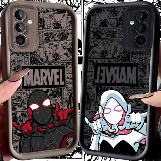 Marvel Spider Man Phone Case for Samsung Galaxy A31 A30 A24 A23 A22 A21S A20S A20 A14 A13 5G A12 4G A11 A10S A05 A05S Back Cover [PHC]