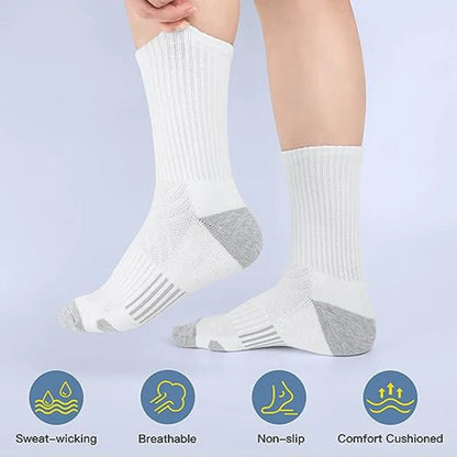 6 Pairs of New Style High-Quality Comfortable Soft Men's Outdoor Gym Socks Large Size Ground-Gripping Football Socks [SOX]