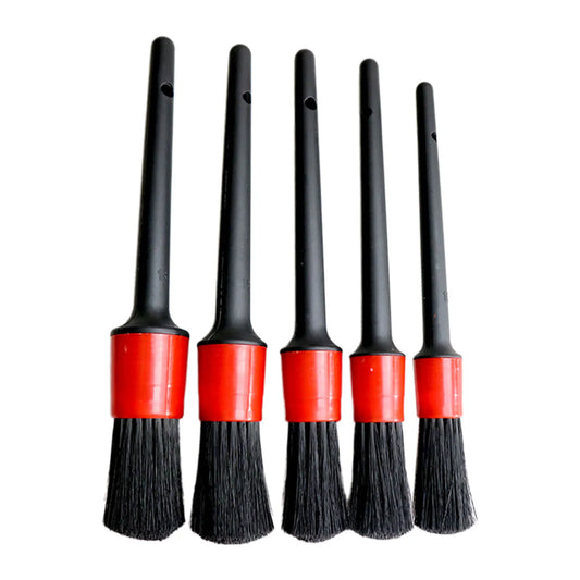 1/5pcs Car Cleaning Brush Kit Automotive Detail Brushes For Car Interior Detailing Brush Set Wheel Rims Clean Brush Plastic [DTL]