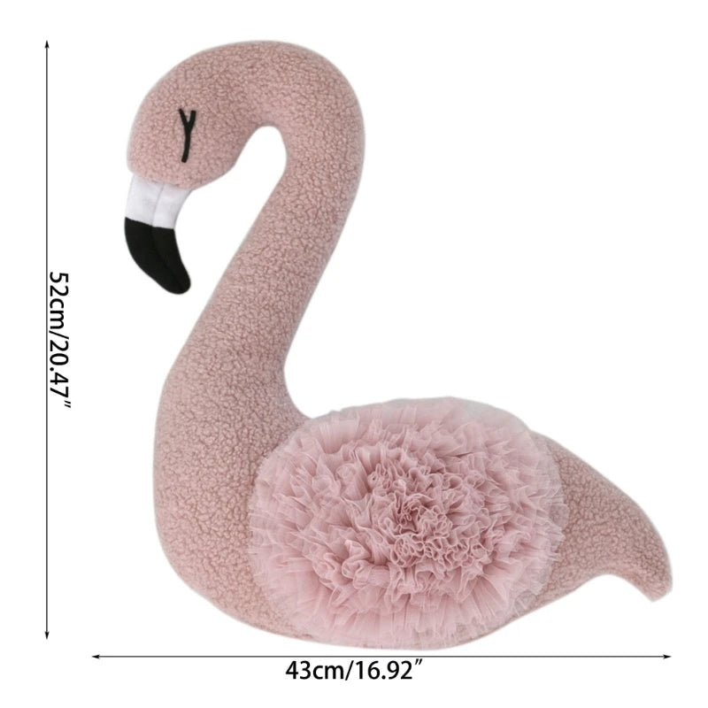 Newborn Baby Photography Props Floral Backdrop Cute Pink Flamingo Posing Doll Outfits Set Accessories Studio Shooting Photo Prop [PHO]