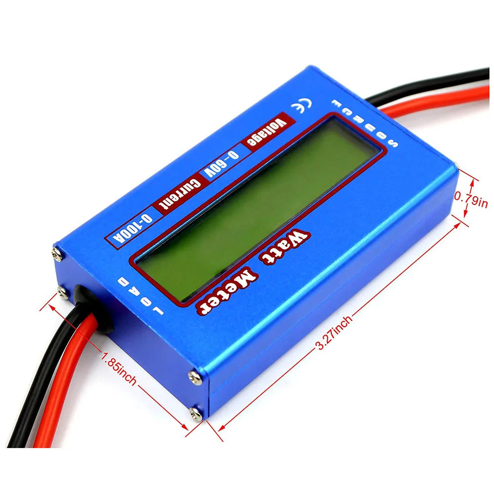 Digital LCD DC 60V 100A Balance Voltage Battery Power Analyzer RC Watt Meter Wattmeter Tester Checker Balancer Charger RC Tools [PTO]