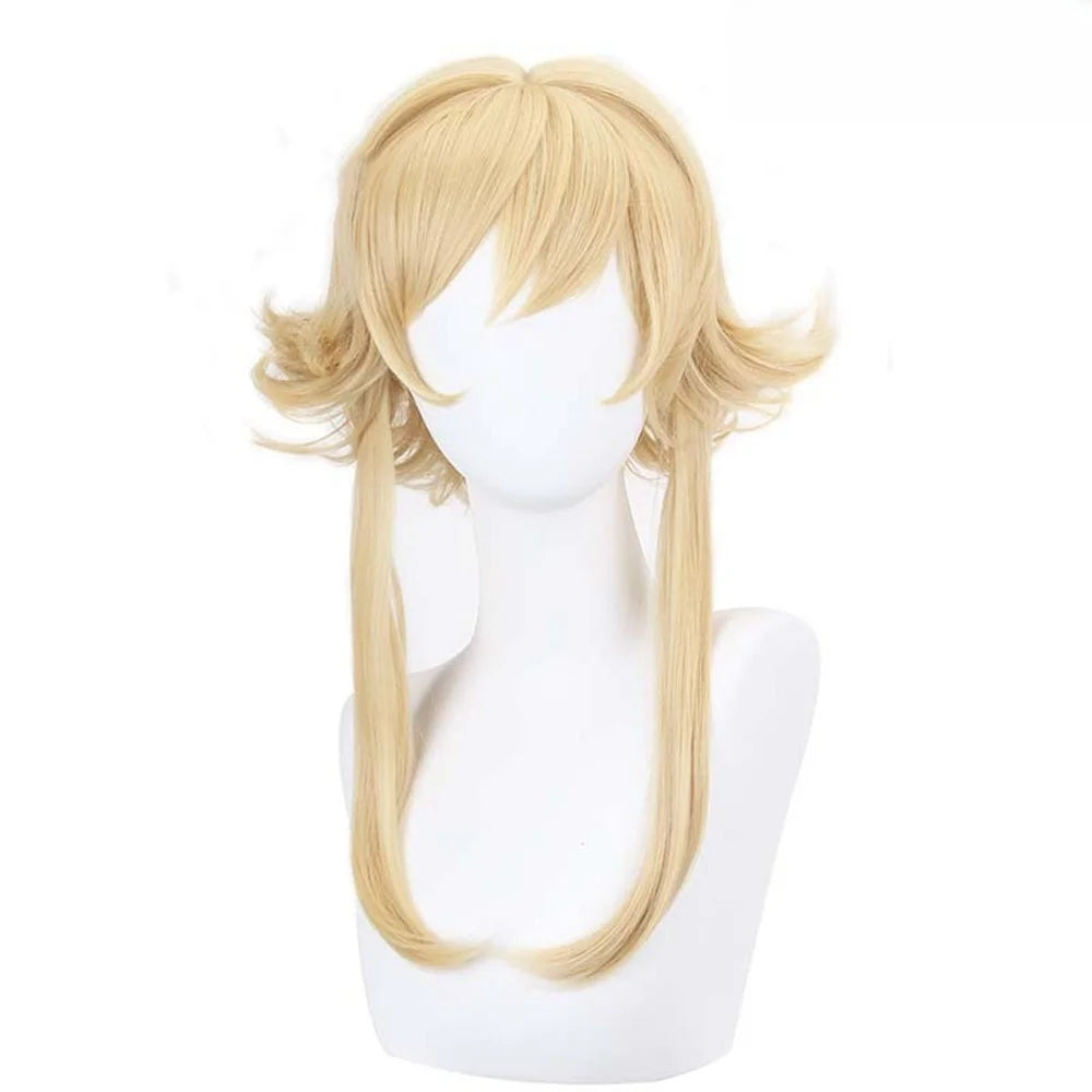 Lumine Bright Cosplay lumens Costume Alumina Wig Hair Yuanshen Game Impact Traveler Women Clothes Dress Wig Set Party Outfits [COS]