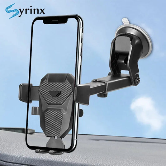 Air Outlet Car Phone Bracket Sucker Car Phone Holder GPS Telefon Mobile Cell Support For iPhone 14 13 Samsung Smartphone Stand [CAR]