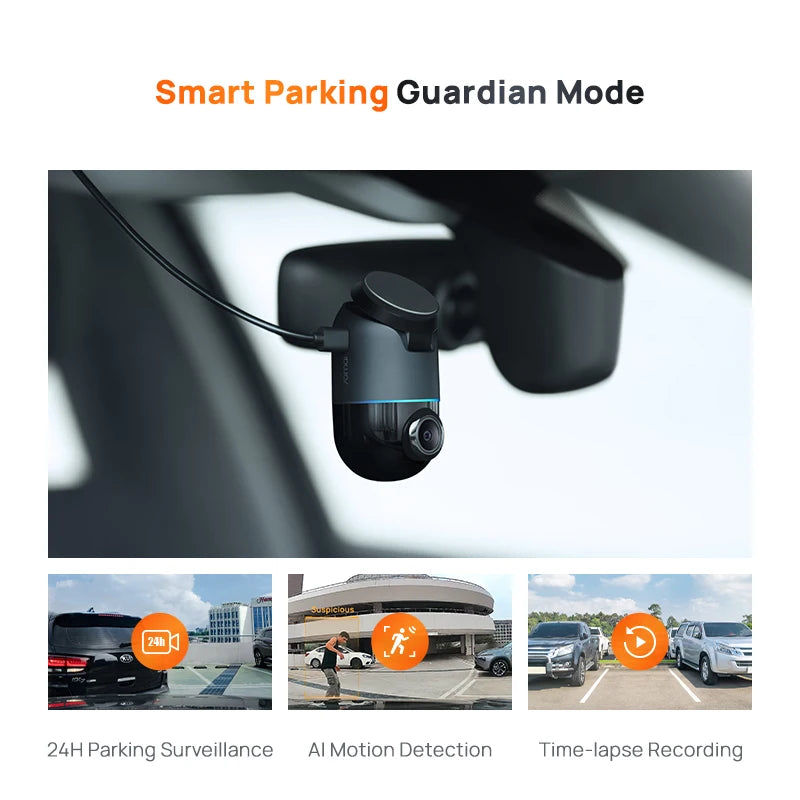 70mai Dash Cam Omni X200 360° Full View Built-in GPS ADAS 70mai Car DVR X200 Camera 24H Parking Monitor eMMC Storage AI Motion [CAR]