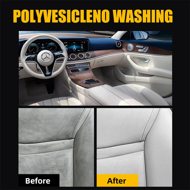 Foamy Car Interior Leather Wash Multi-Purpose Cleaner Tools Car Restorer Strong Decontamination Sofas Kitchen Shoes Car Wash [SHO]