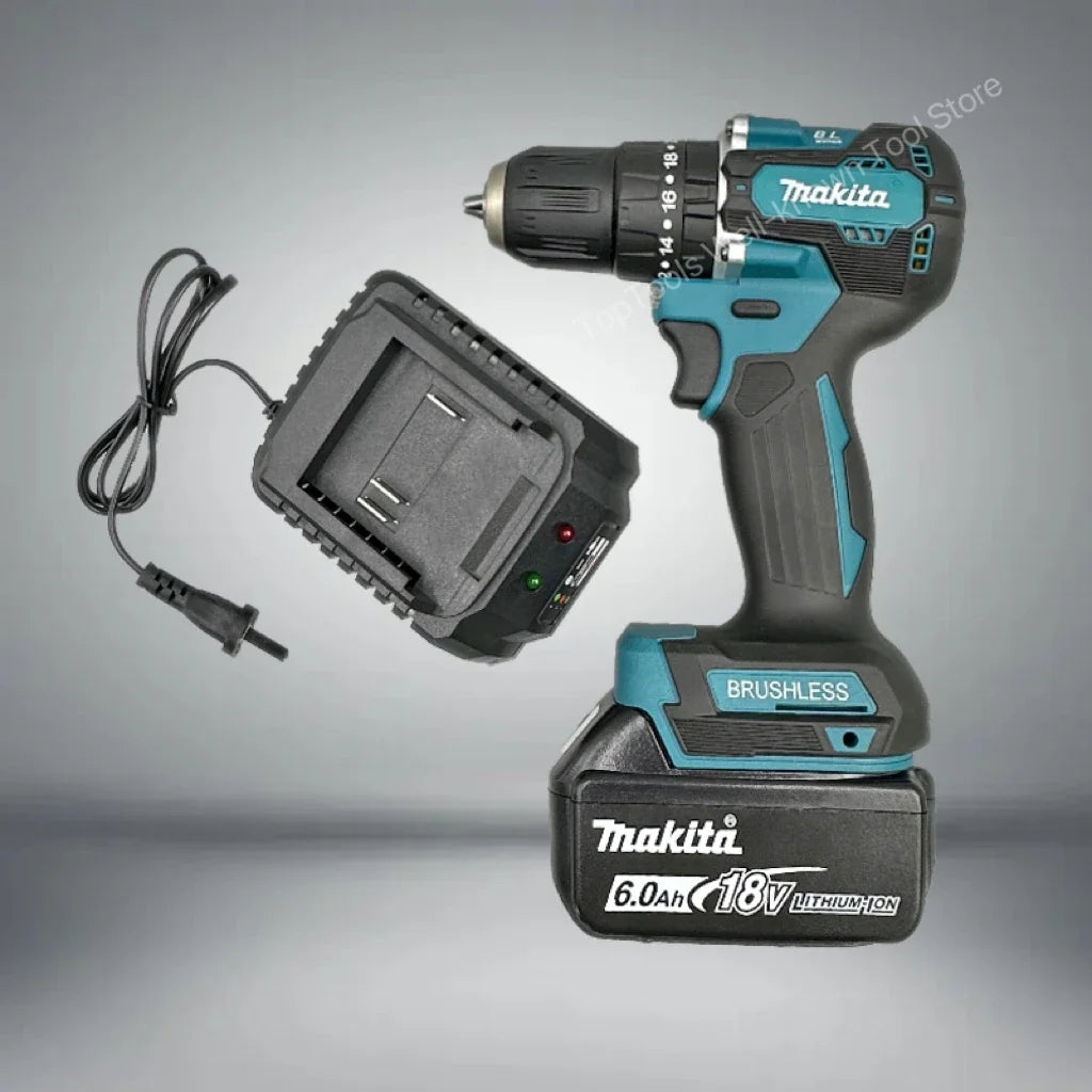 Makita DDF487 Cordless Driver Drill 18V LXT Brushless Motor Compact Big Torque Lithium Battery Electric Screwdriver Power Tool [PTO]