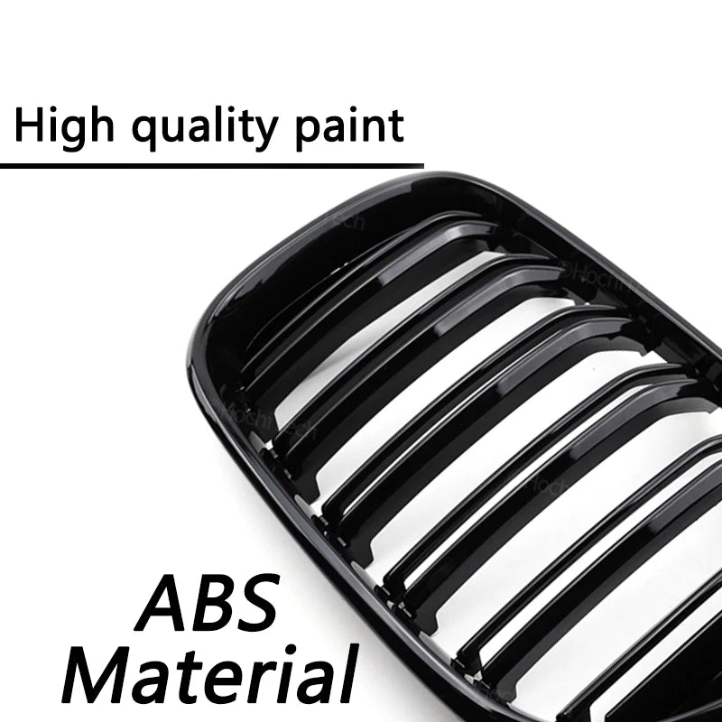 Fromt Bumper Car Styling Kidney Racing Grille Fit For BMW 3 Series GT F34 2012-2020 Repalcement Dual Slat Gloss Black M Color [BDK]