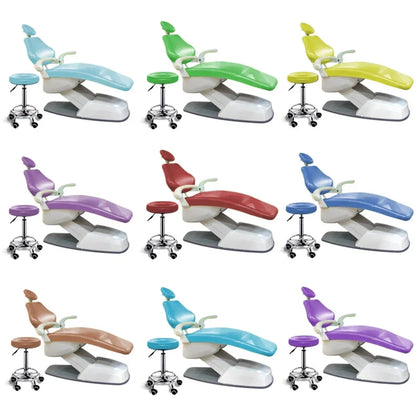 Dental Chair Cover Unit PU Leather 4pcs/set Dental Seat Elastic Waterproof Protective Protector Dentist Equipme Dentistry Lab [DEN]