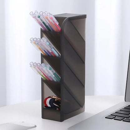 1pc Multi-Layer Pen Holder & Cosmetic Brush Storage Holder - Perfect for Office & School Supplies [CSM]