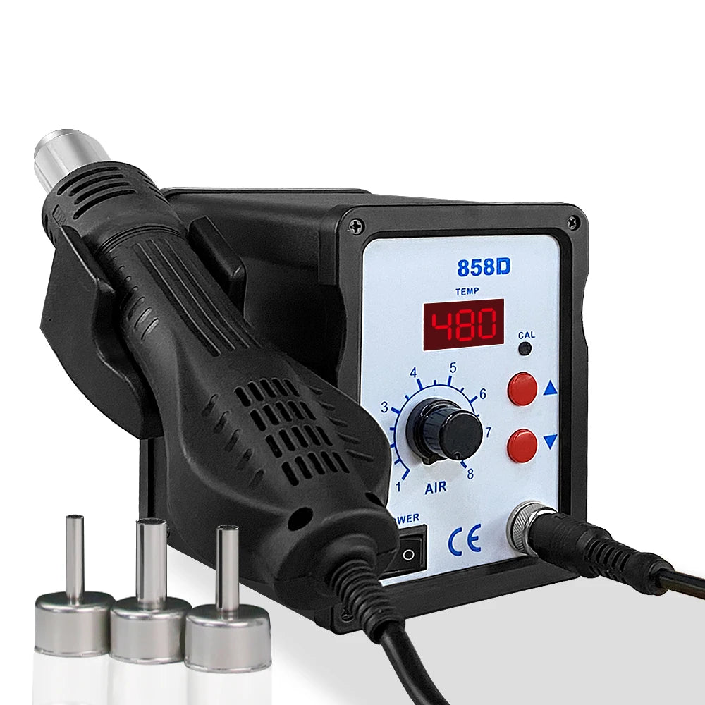 Hot Air Gun 858D BGA Rework Solder Station Blower Hair Dryer Hairdryer Soldering Heat Gun 220V 110V For SMD SMT Welding Repair [TOL]