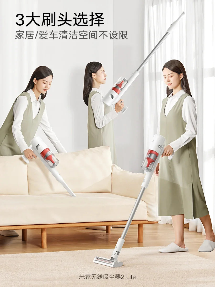 XIAOMI MIJIA Handheld wireless vacuum cleaner 2 Lite household appliances small large suction cleaning machine [VAC]