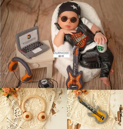 Newborn Photography Props Wool Felt Doll Mini TelePhone Handmade DIY Felting Kit Accessories Baby Photo Shooting Doll [PHO]