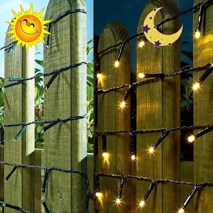 1Pack Solar String Light Fairy Garden Waterproof Outdoor Lamp 6V Garland For Christmas Xmas Holiday Party Home Decoration [SLG]