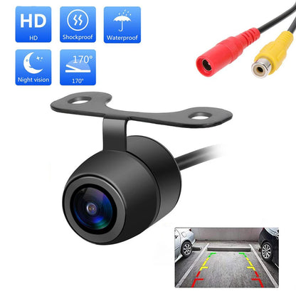 Car Rear View Camera Night Vision Reversing Auto Parking Camera IP68 Waterproof CCD LED Auto Backup Monitor 170 Degree HD Image [CAR]