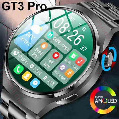 For Men Women Smart Watch 2024 New Bluetooth Call Full Touch Amoled Diy Dails Sport Waterproof SmartWatch Pk Gt3 Pro Watch Gt4 [SWH]