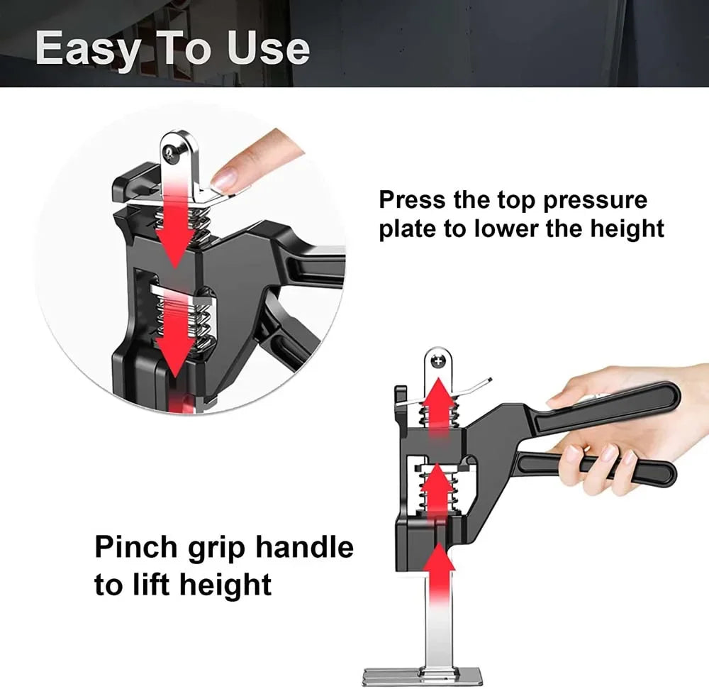 Hand Lifting Tool Labor-Saving Arm Jack Door Panel Drywall Lifting Cabinet Board Lifter Tile Height Adjuster Elevator Tool [HTO]