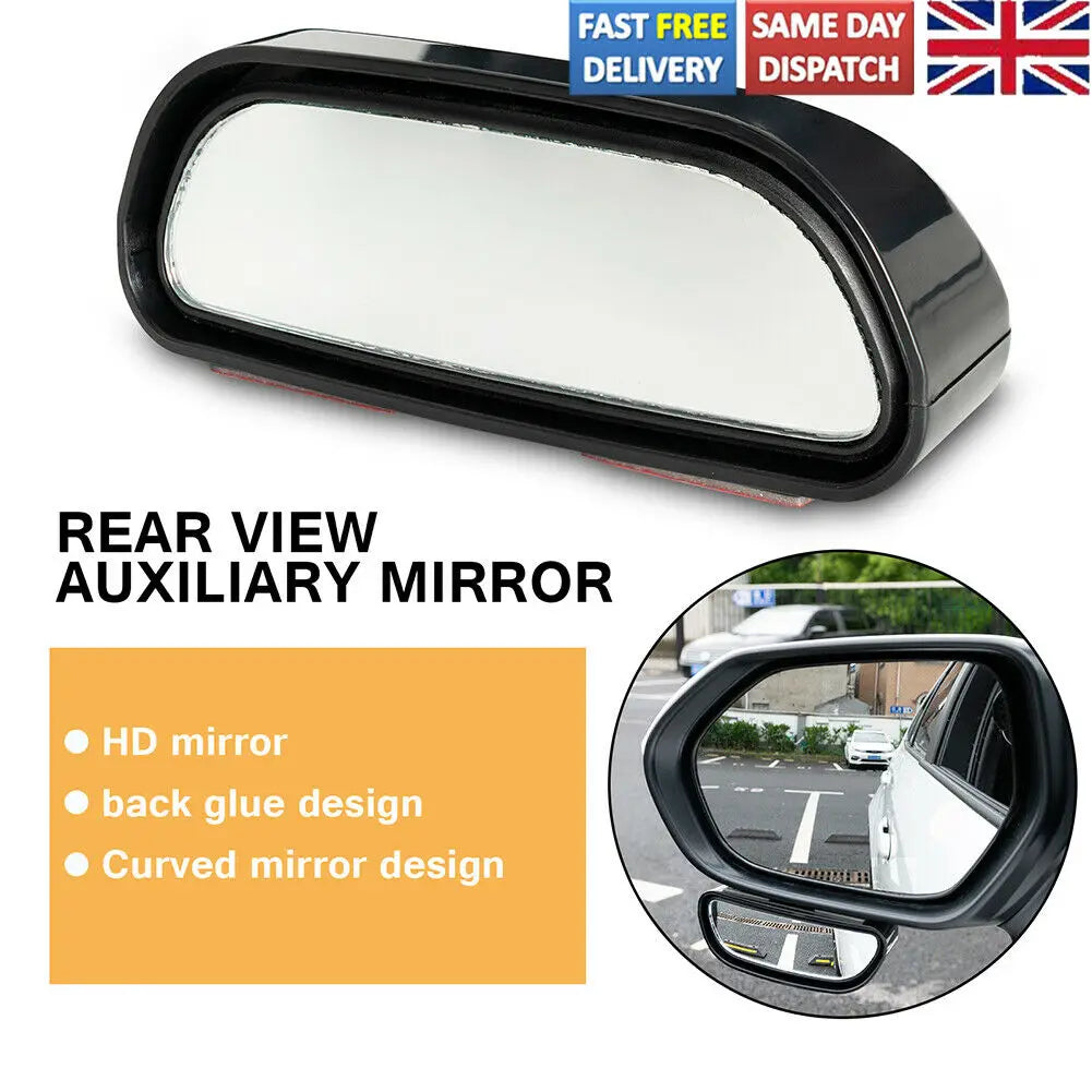 Universal Blind Spot Mirror Adjustable Car Towing Reversing Driving HD Glass UK Car Accessories Interior Parts Car Products [CAR]