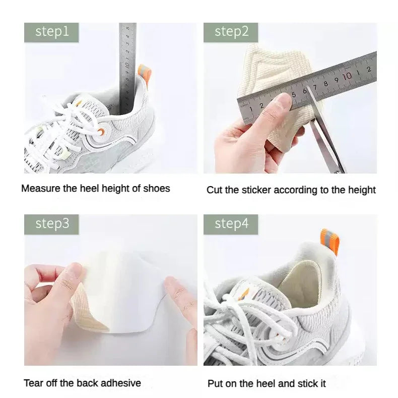 10Pcs Heel Insoles for Shoes Patch Heel Pads for Sport Shoes Adjustable Size Feet Pad Insole Shoe Heel Protector Back Sticker [SHO]