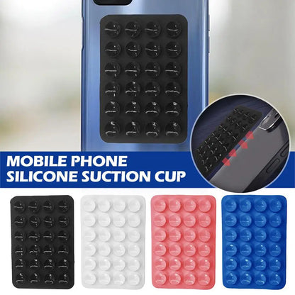 Sticky Grippy Suction Phone Case Mount Silicon Adhesive Phone Accessory for iPhone And Android Hands-Free Fidget Toy [PHC]