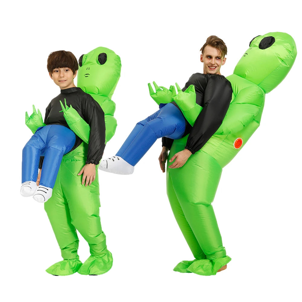 Kids Alien Inflatable Costume Boys Girl Halloween Party Cosplay for Men Women Adult Funny Christmas Suit Dress Anime Fancy [COS]