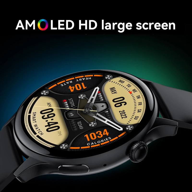 True AMOLED Smart Watch Ladies Screen Always Show Time 466*466 HD Health Tracker Voice Calling Smartwatch Women For Xiaomi [SWH]