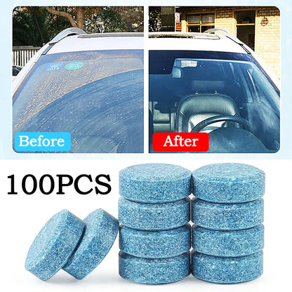 Solid Cleaner Car Windscreen Cleaner Effervescent Tablet Auto Wiper Glass Solid Cleaning Concentrated Tablets Detergent [CAR]