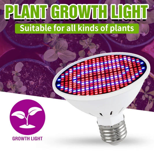 LED grow light Hydroponic Growth Light E27 Led Grow Bulb Full Spectrum 220V UV Lamp Plant Flower Seedling High quality [GAR]