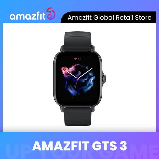 New Amazfit GTS 3 GTS3 GTS-3 Smartwatch  Alexa Built in 1.75-inch AMOLED Display 12-day Battery Life Smart watch for Andriod [SWH]