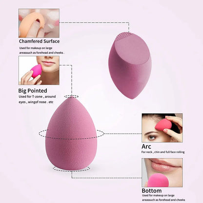 4/8pcs Makeup Sponge Blender Beauty Egg Cosmetic Puff Soft Foundation Sponges Powder Puff Women Make Up Accessories Beauty Tools [CSM]