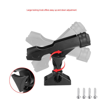 Boat Fishing  Rod Holder ABS Adjustable Device Pole Kayak Support Fix Pole Rotatable Mount Inflatable Boat Yacht Accessories [MRN]