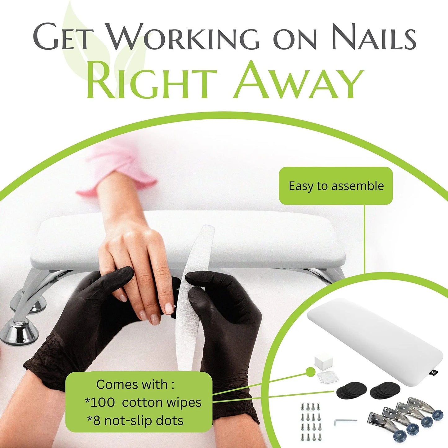 Nail Enhancement Light Luxury Pillow Hand Cushion Nail Shop Desktop Pedal Support Special Tool Workbench [HTO]