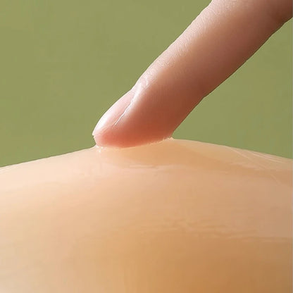 1Pairs Silicone Nipple Cover Lift Up Bra Sticker Adhesive Invisible Bras Chest Patch for Women Reusable Chest Breast Petals Pads [BRA]