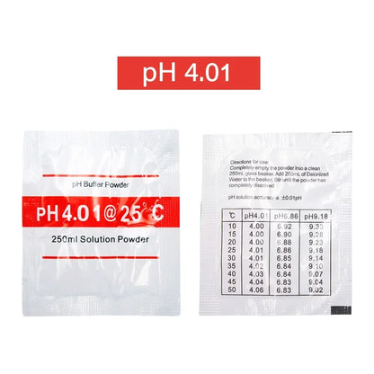 3/6/15pcs PH 4.00 6.86 9.18 Solution Calibration Buffer Powder Accuracy 0.01PH  For PH Tester Meter Digital Measurement [MTR]