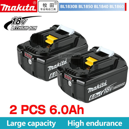 Original Makita  6Ah/5Ah/3Ah for Makita 18V Battery BL1830B BL1850B BL1850 BL1840 BL1860 BL1815 Replacement Lithium Battery [BAT]