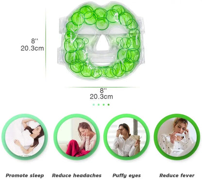 Dropshipping Ice Gel Eye Face Mask Hot Cold Therapy Sleep Mask for Headache,Dark Circles,Facial Treatment Skin Care Tool [SKC]