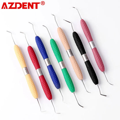 AZDENT Dental Resin Filler Aesthetic Restoration Kit Silicone Handle For LM Resin Knife Plastic Dresser Dentistry Tool Instrument [DEN]