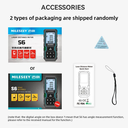 Mileseey S6 Laser Distance Meter 40m/120m, Rangefinder with Level Bubble , LCD Display with Backlit, Measure Tools for Home [MTR]