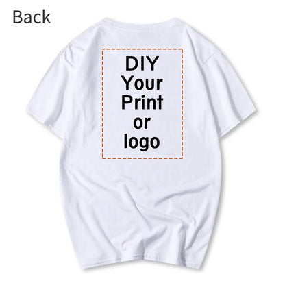 Customized Printed fashion T shirt Harajuku Women Top DIY Your Like Photo or Logo White T-shirt Fashion Custom Female Top Tshirt [TSH]